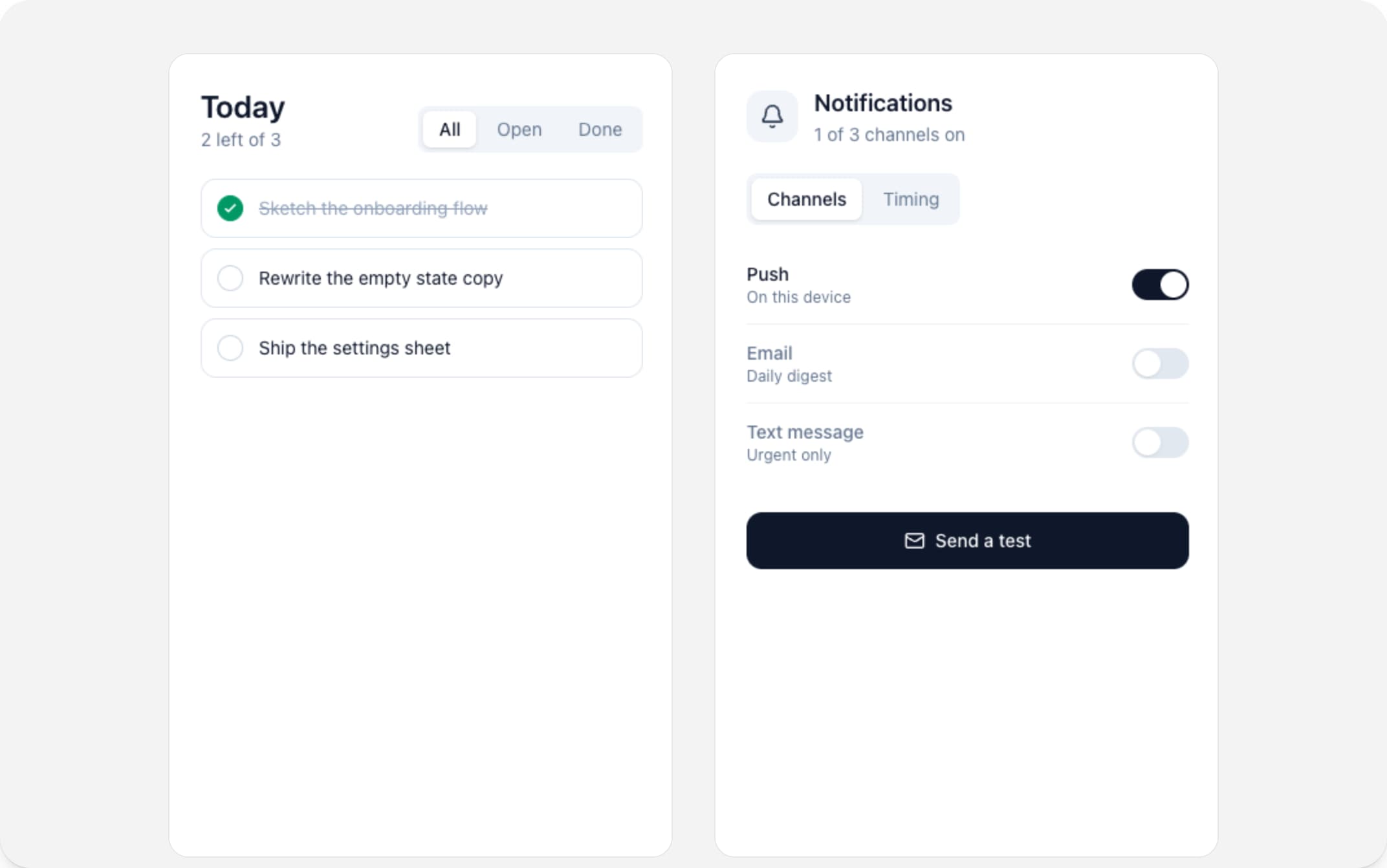 Generative UI: generated prototypes expanded and running at full size